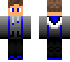 blue and blackwhite guy