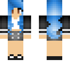 blue haired girl