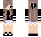 chibi girl with black