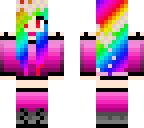 cute rainbow girl