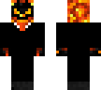 fire demon with suit