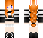 fixed orange braid bunny girl