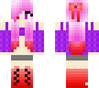 girl with pink hair with red tips