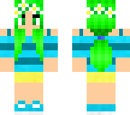 green hair girl