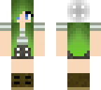 green haired girl
