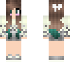kawaii girl with teal sweater