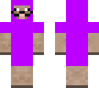 purple sheep with mustache