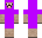 purple sheep with mustache