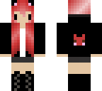 red and black gothic cat