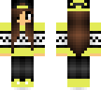 winter girl yellow