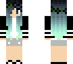 aqua hair girl