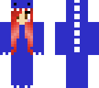 blue dino girl