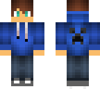 blue hoodie