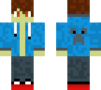 blue shirt boy