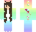 brown hair dino girl