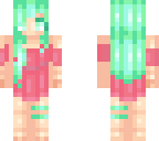 chica de pelo verde