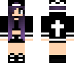 goth violett girl