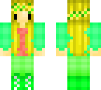 Hippie Chibi Girl | Minecraft Skin