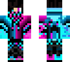 purple and blue flame boy