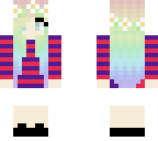 rainbow girl pink and purple