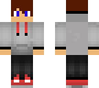 red and grey teen skin