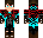 red and light blue shadow knight assasin