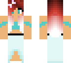 aqua girl dresss red hair