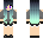 aqua hair girl