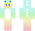 blonde rainbow dinosaur