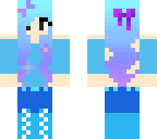 blue winter girl