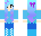 blue winter girl