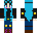 dantdm girl blue hair