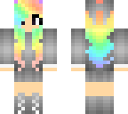 edited rainbow girl