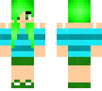 green hair girl