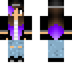purple brown hair girl