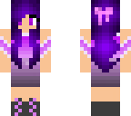 purple girl with dress