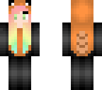 red panda girl whit rainbow hair
