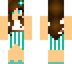 teal striped dress