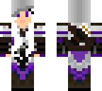 white haired assassin hood up