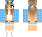 baby blue flannel girl
