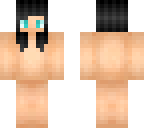 black hair blue eyes
