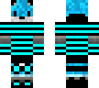 blue fox with clothes