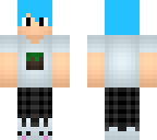 blue haired  pajama