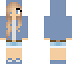 blue hoodie girl