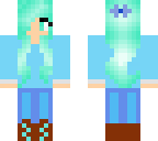 country blue hair girl