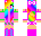 easter rainbow girl
