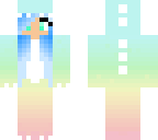 edit not my skin dino girl with blue hair