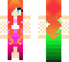 green and pink