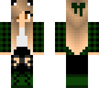 green cat girl