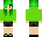 green girl jacket